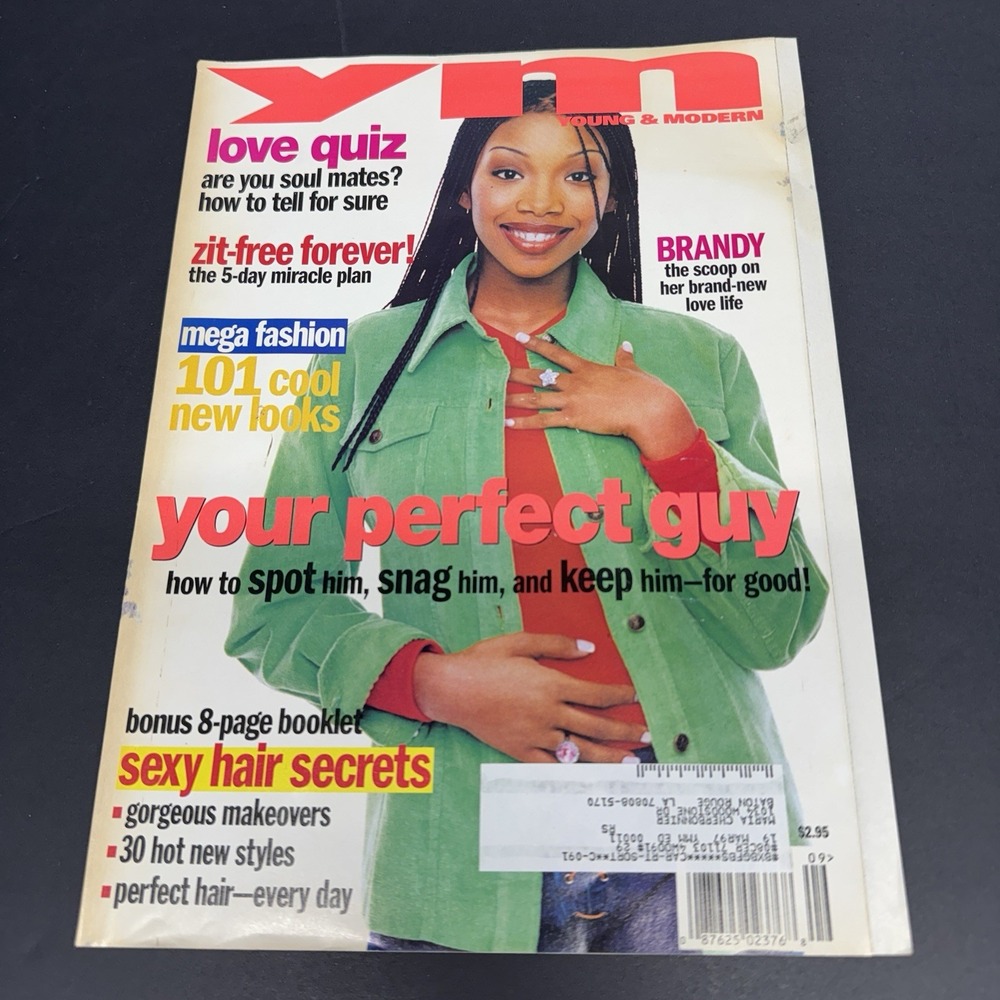 YM YOUNG & MODERN SEPTEMBER 1996 BRANDI RICKY MARTIN BARRY WATSON SUPERMODEL ADS